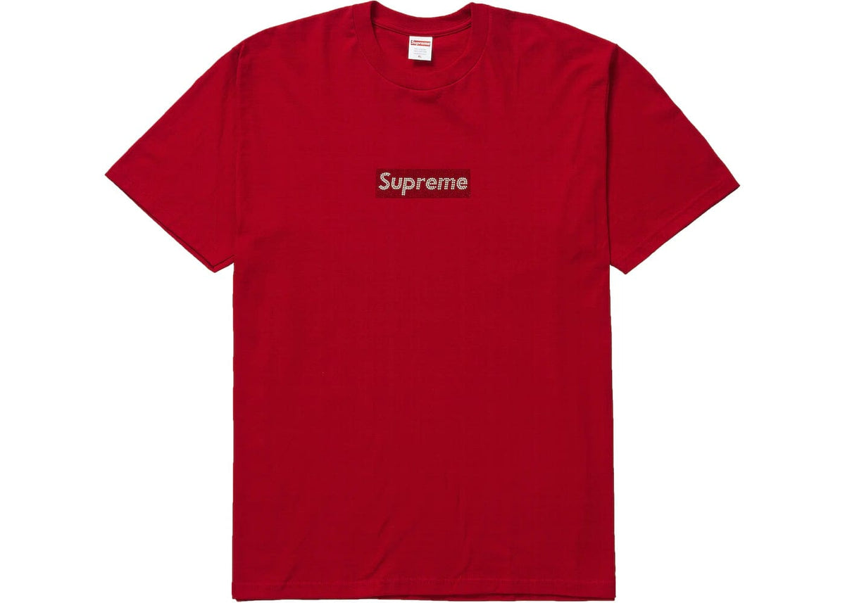 Supreme Swarovski Box Logo 2024 Tee