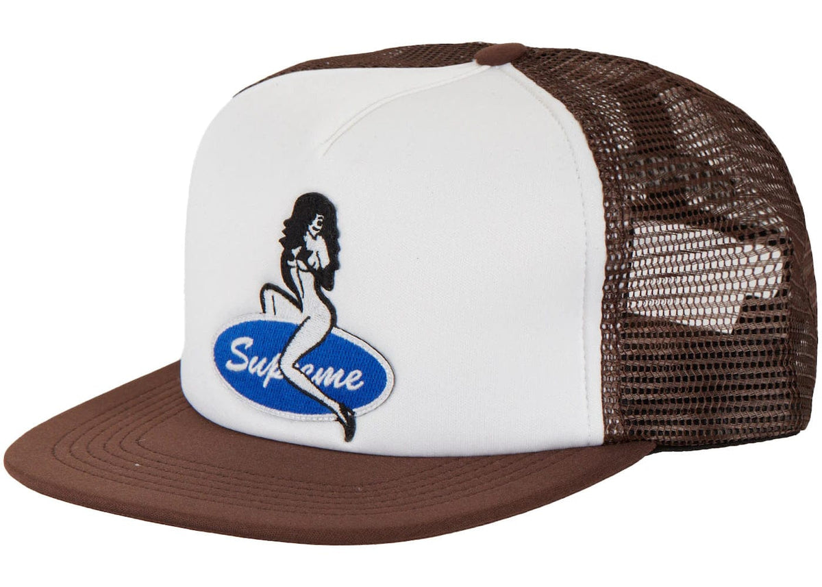 Supreme Pin Up Mesh Back 5-Panel Brown – YankeeKicks Online