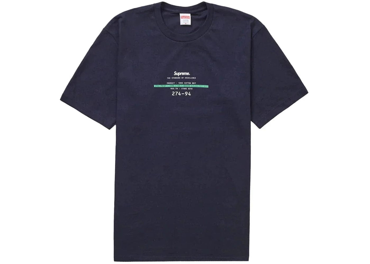 Supreme Standard Tee Navy – YankeeKicks Online 