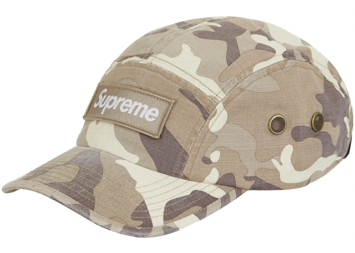 Supreme × Stone  Camo Camp Cap Supreme Military Camp Cap (SS23) Stone Camo – YankeeKicks Online