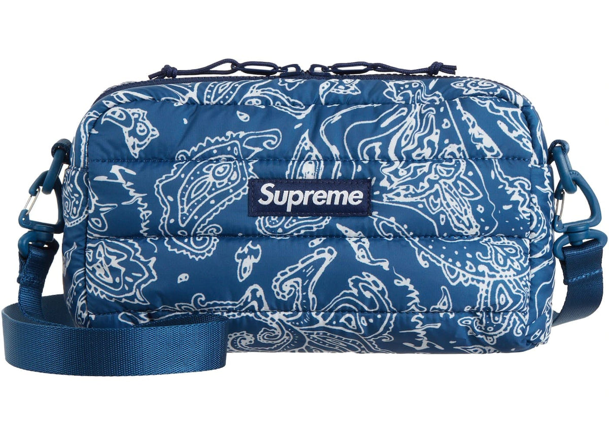 Supreme, Bags, New Supreme Puffer Backpack Blue Paisleynever Used