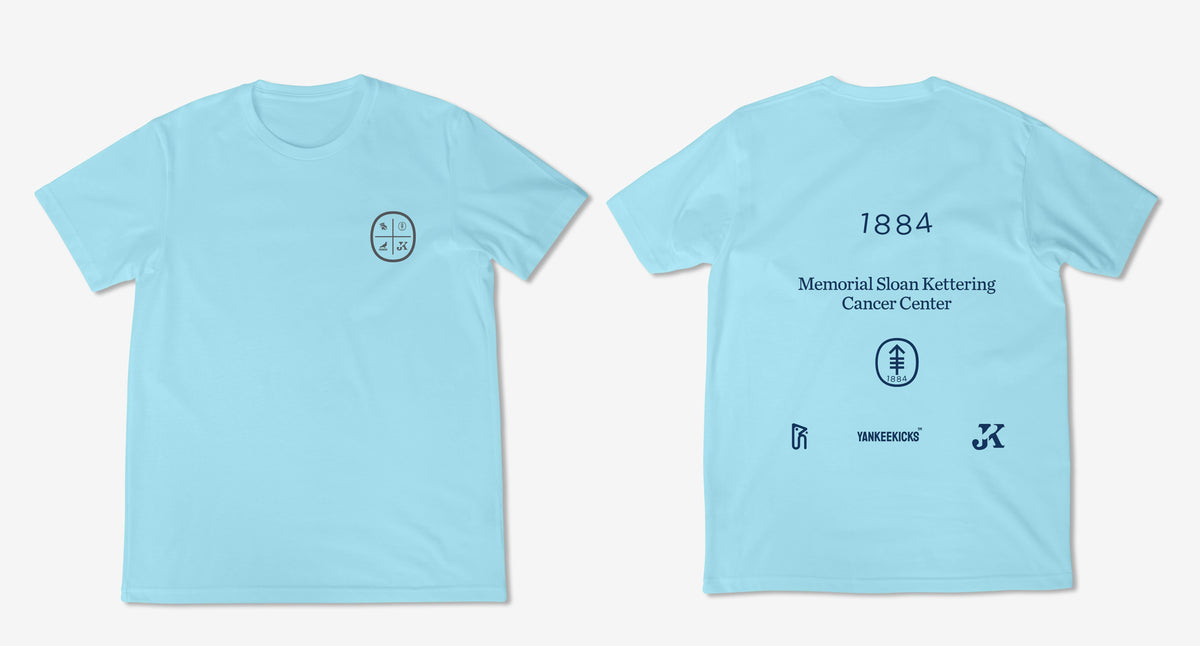Sloan Kettering TShirt Light Blue YankeeKicks Online