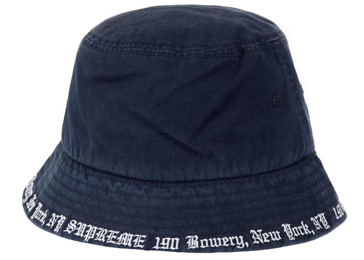 Supreme Embroidered Brim Crusher Navy