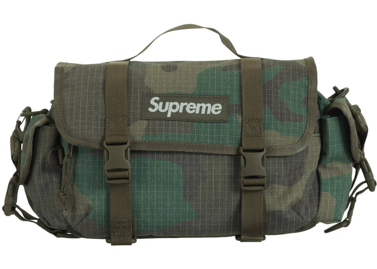 Supreme camo cheap duffle bag