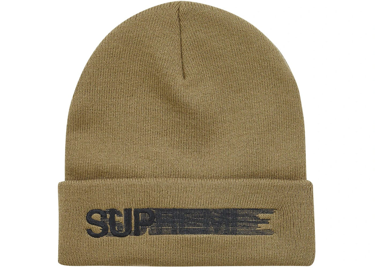 Supreme Motion Logo Beanie Taupe シュプリーム Supreme Motion Logo Beanie (SS23) Taupe – YankeeKicks Online