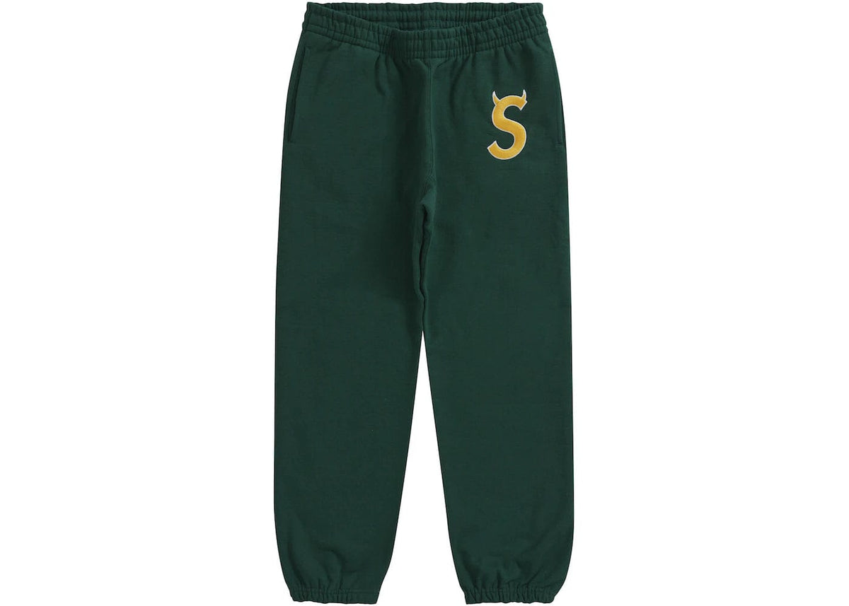 Supreme S Logo Split Sweatpant Black – blueandcream