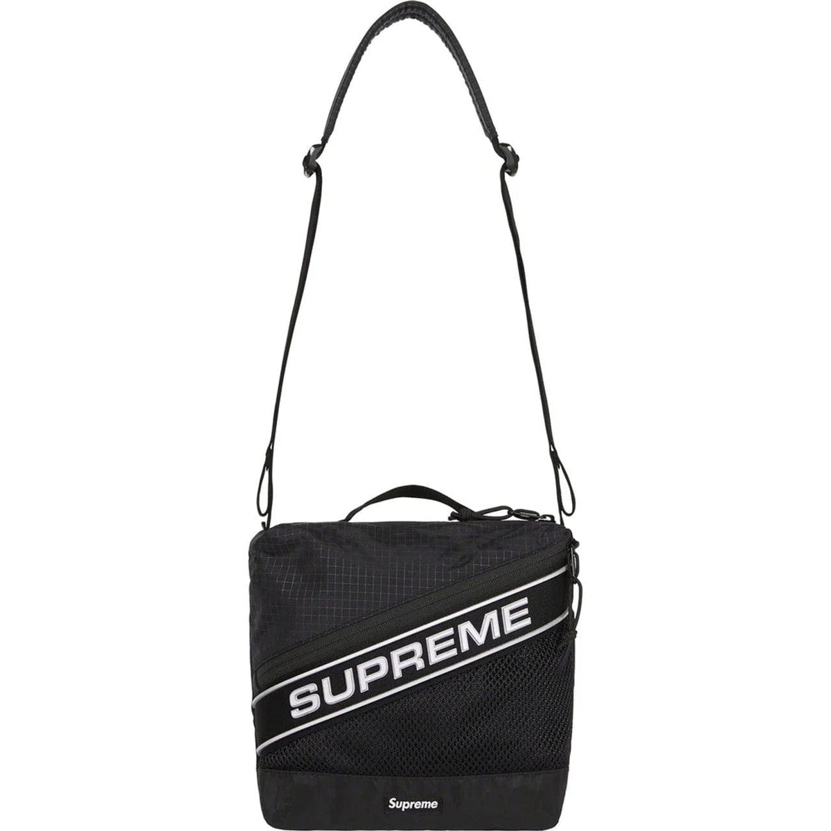 Supreme Logo Shoulder Bag Black – YankeeKicks Online