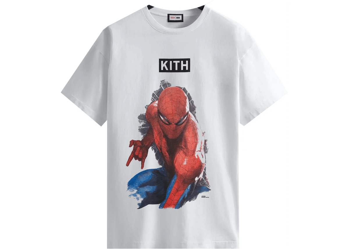 Kith Marvel Spider-Man Action Vintage Tee White – YankeeKicks Online