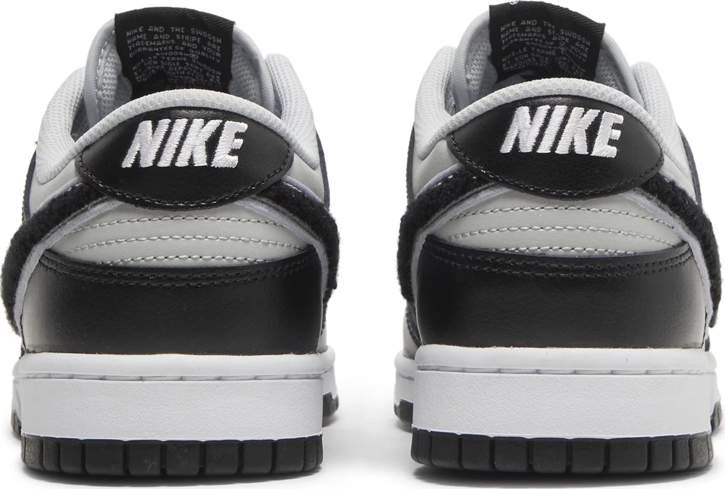 Nike Dunk Low Chenille Swoosh Black Grey – YankeeKicks Online Nike Dunk Low Chenille Swoosh Black Grey – YankeeKicks Online