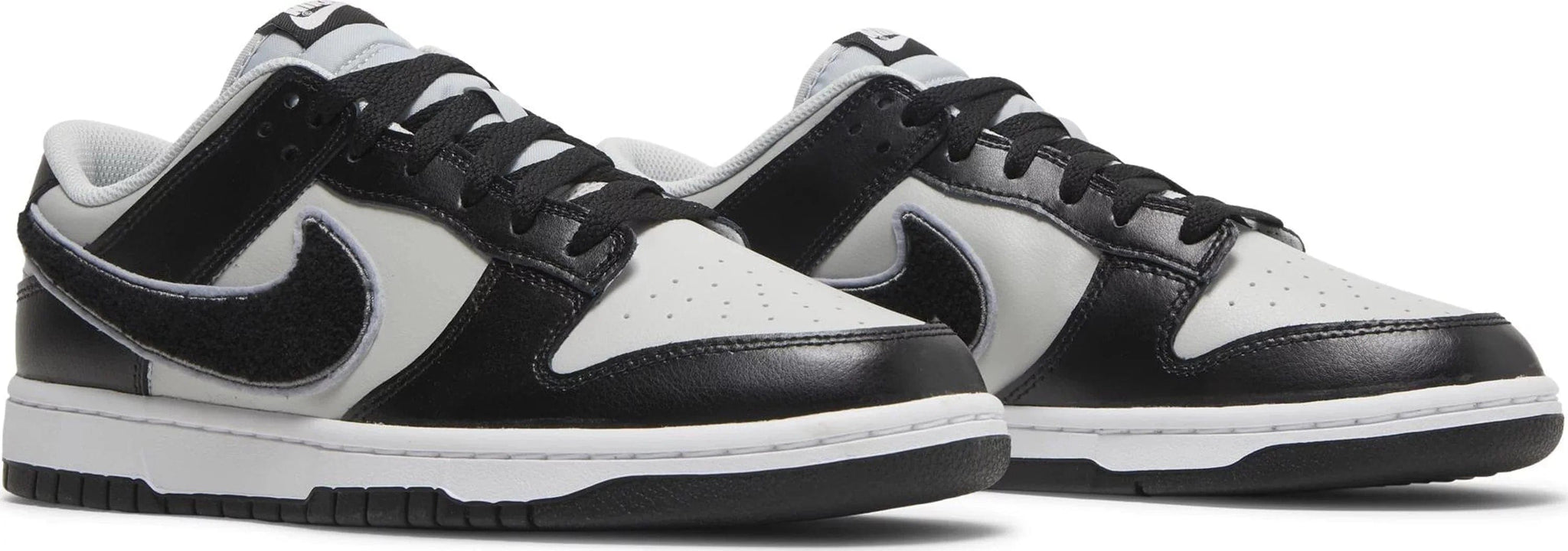 Nike Dunk Low Chenille Swoosh Black Grey – YankeeKicks Online Nike Dunk Low Chenille Swoosh Black Grey – YankeeKicks Online