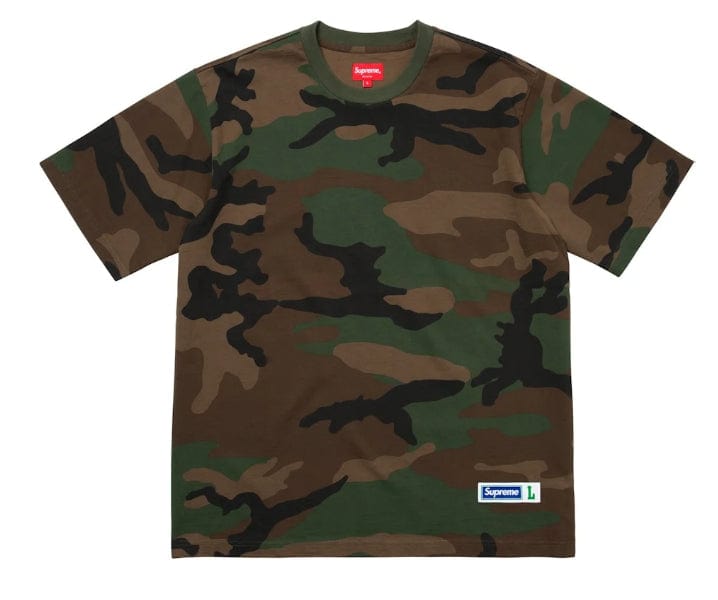 Supreme camo t deals shirt