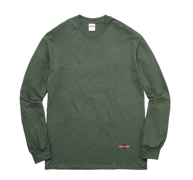 Supreme Independent Fuck The Rest L/S Tee - Olive