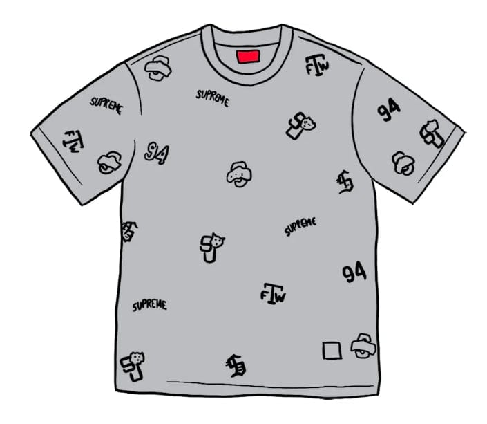 販売初売supreme university S/S Top 白 Ｍサイズ Tシャツ/カットソー(半袖/袖なし)