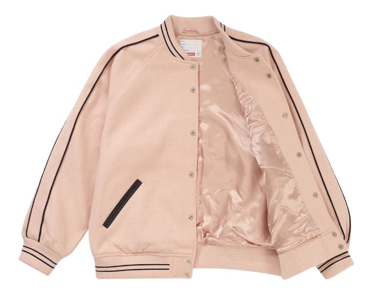 【販売直売】supreme varsity jacket dusty pink スタジャン