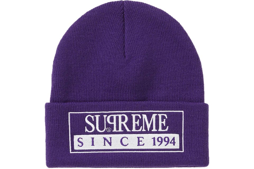 Supreme Stripe Speckle Beanie Red – YankeeKicks Online