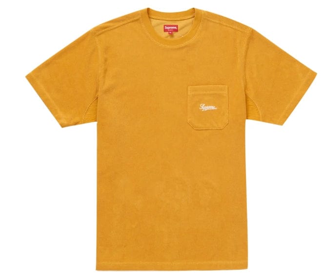 ボトル新品 Supreme Terry Pocket Tee Gold XL 19ss Tシャツ/カットソー(半袖/袖なし)