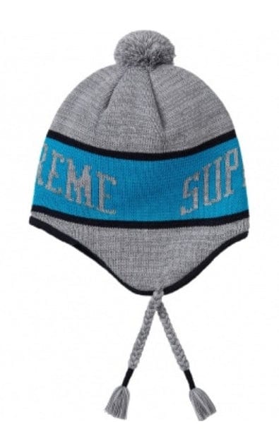 Supreme Heathered Earflap Beanie - Grey – YankeeKicks Online