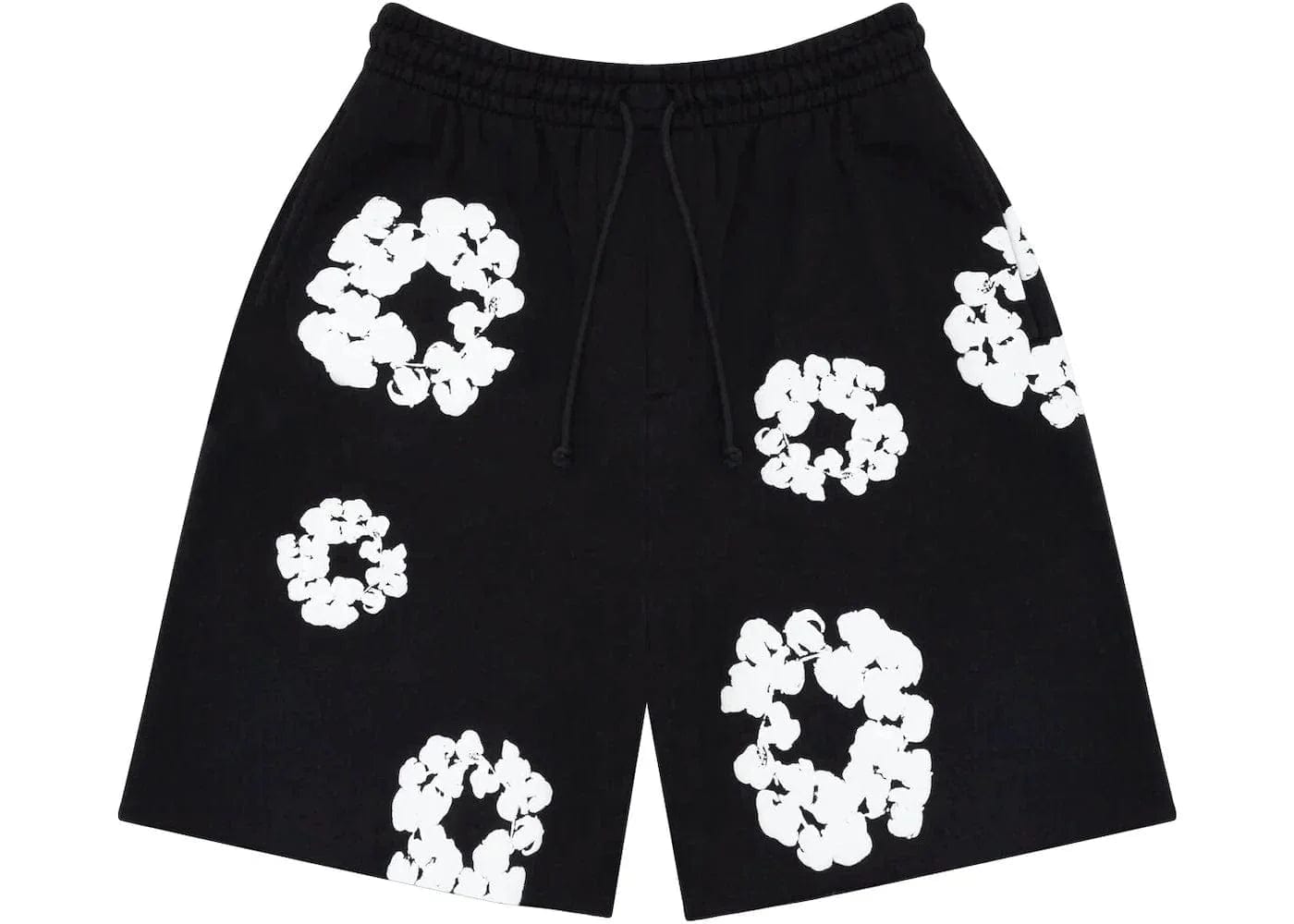 Denim Tears The Cotton Wreath Shorts Black – YankeeKicks Online