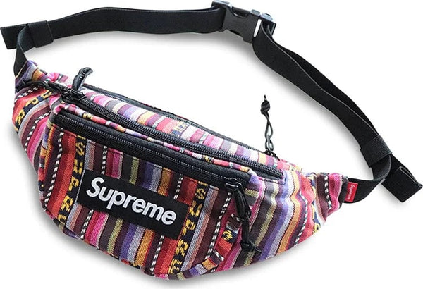 Supreme Woven Stripe Waist Bag Multicolor – YankeeKicks Online Supreme Woven Stripe Waist Bag Multicolor – YankeeKicks Online