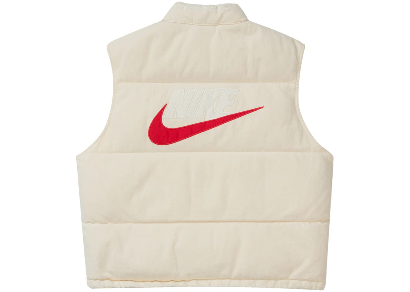 Supreme Nike Denim Puffer Vest Natural – YankeeKicks Online Supreme Nike Denim Puffer Vest Natural – YankeeKicks Online