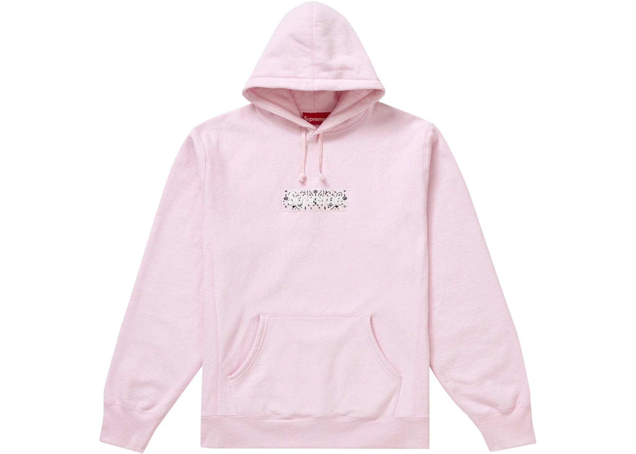 Supreme Bandana Box Logo Hooded Sweatshirt Pink – YankeeKicks Online