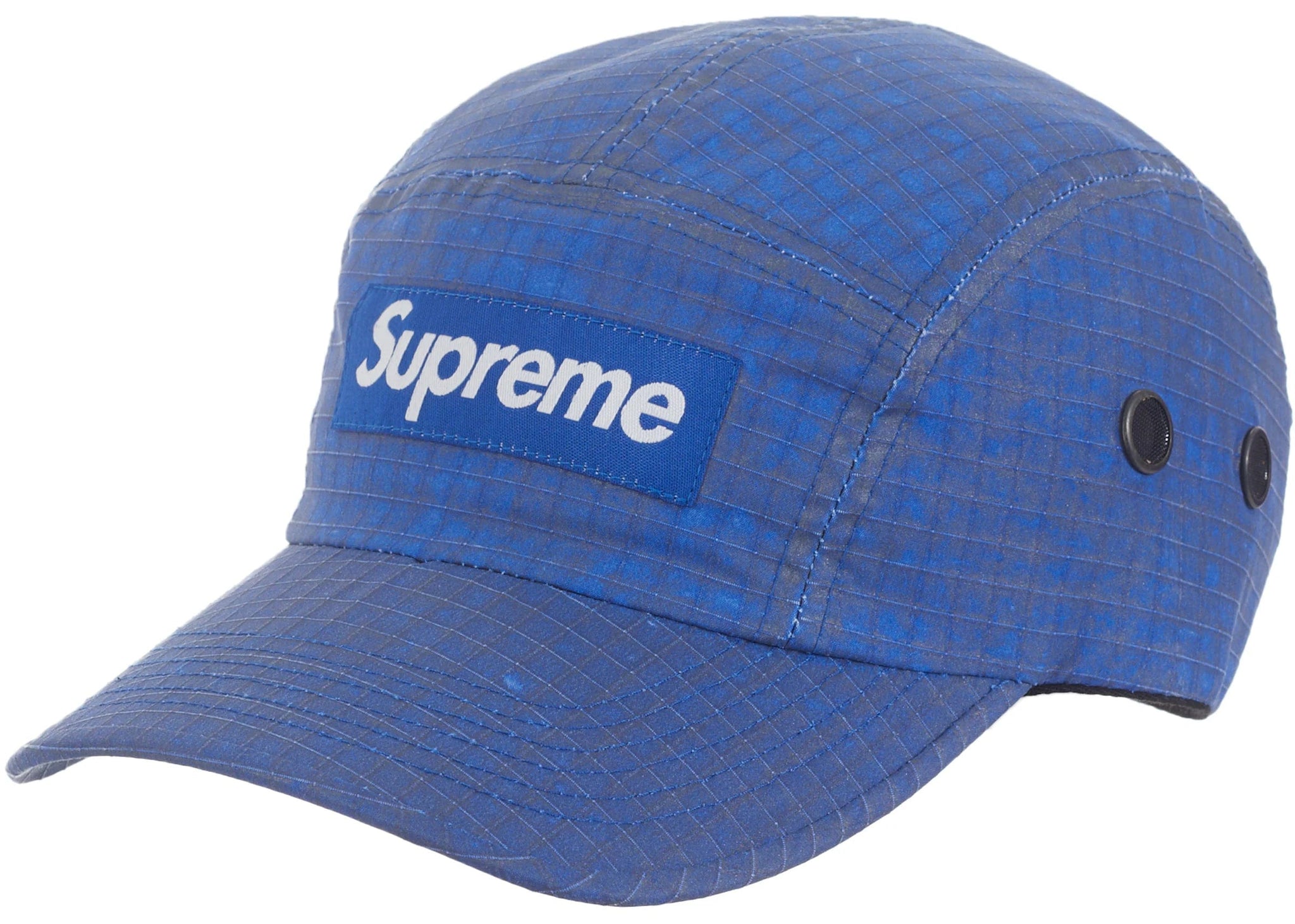 Supreme Distressed Ripstop Camp Cap Blue YankeeKicks Online