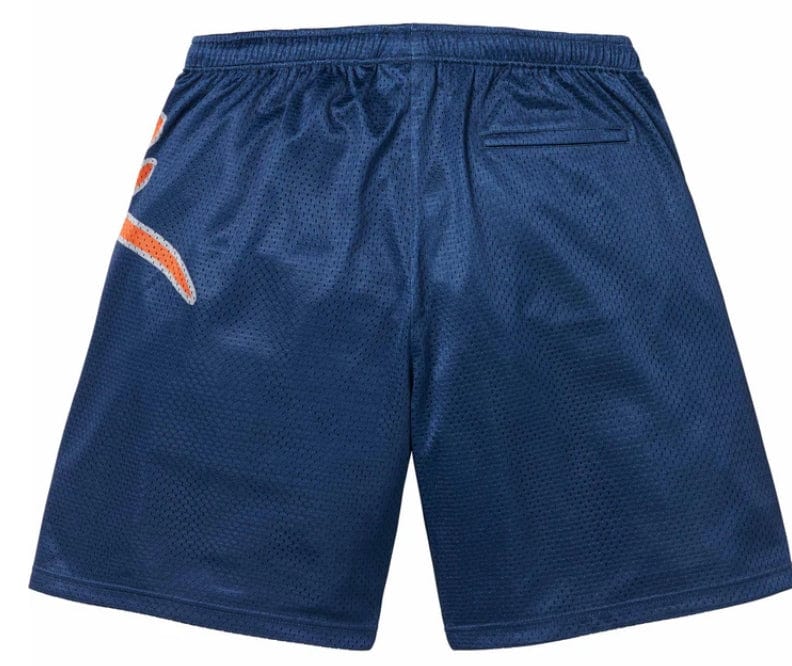 Supreme Big Script Mesh Shorts - Navy – YankeeKicks Online