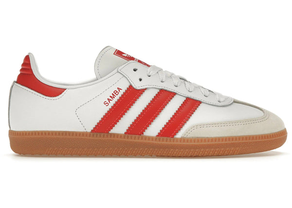 adidas gazelle silver green womens adidas Samba OG White Solar Red Gum (Women's) – YankeeKicks Online
