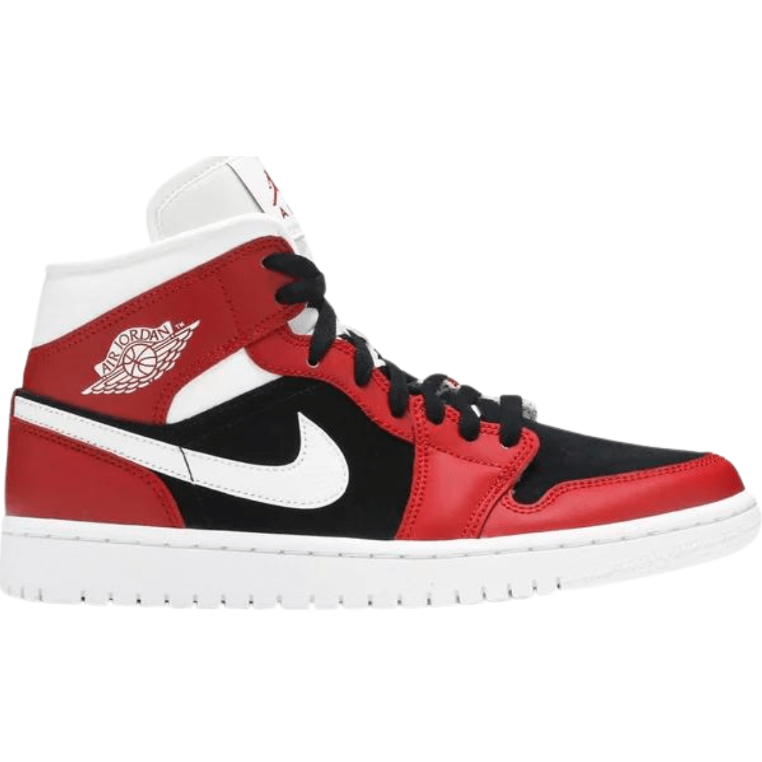 Air jordan 1 mid gym red black sales