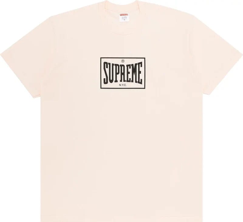 Supreme Warm Up Tee Pale Pink – YankeeKicks Online Supreme Warm Up Tee Pale Pink – YankeeKicks Online