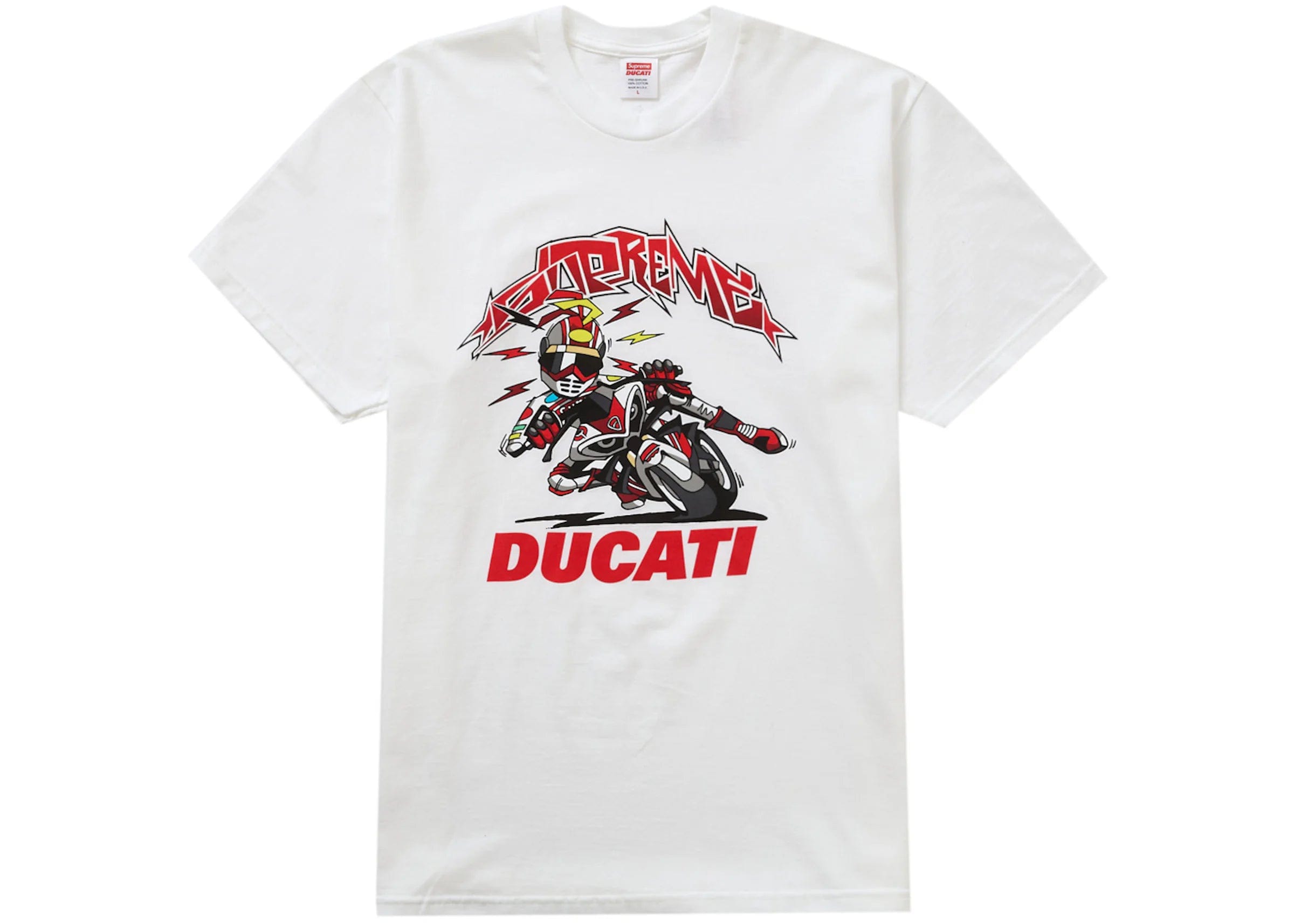 Supreme Ducati Bike Tee White – YankeeKicks Online Supreme Ducati Bike Tee White – YankeeKicks Online