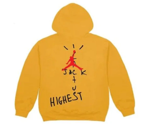Travis Scott Jordan Cactus Jack Highest Hoodie Yellow