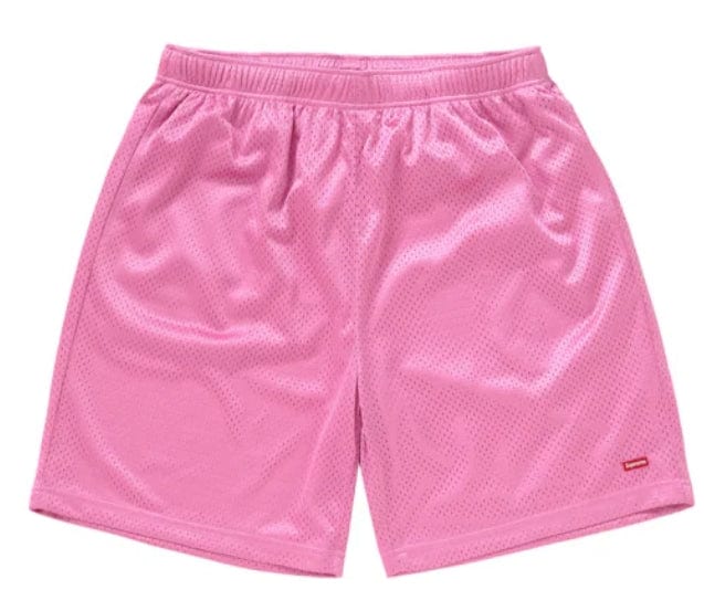 Supreme Small Box Logo Mesh Shorts - Pink – YankeeKicks Online