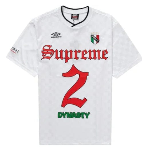 Supreme Umbro Soccer Jersey - White – YankeeKicks Online