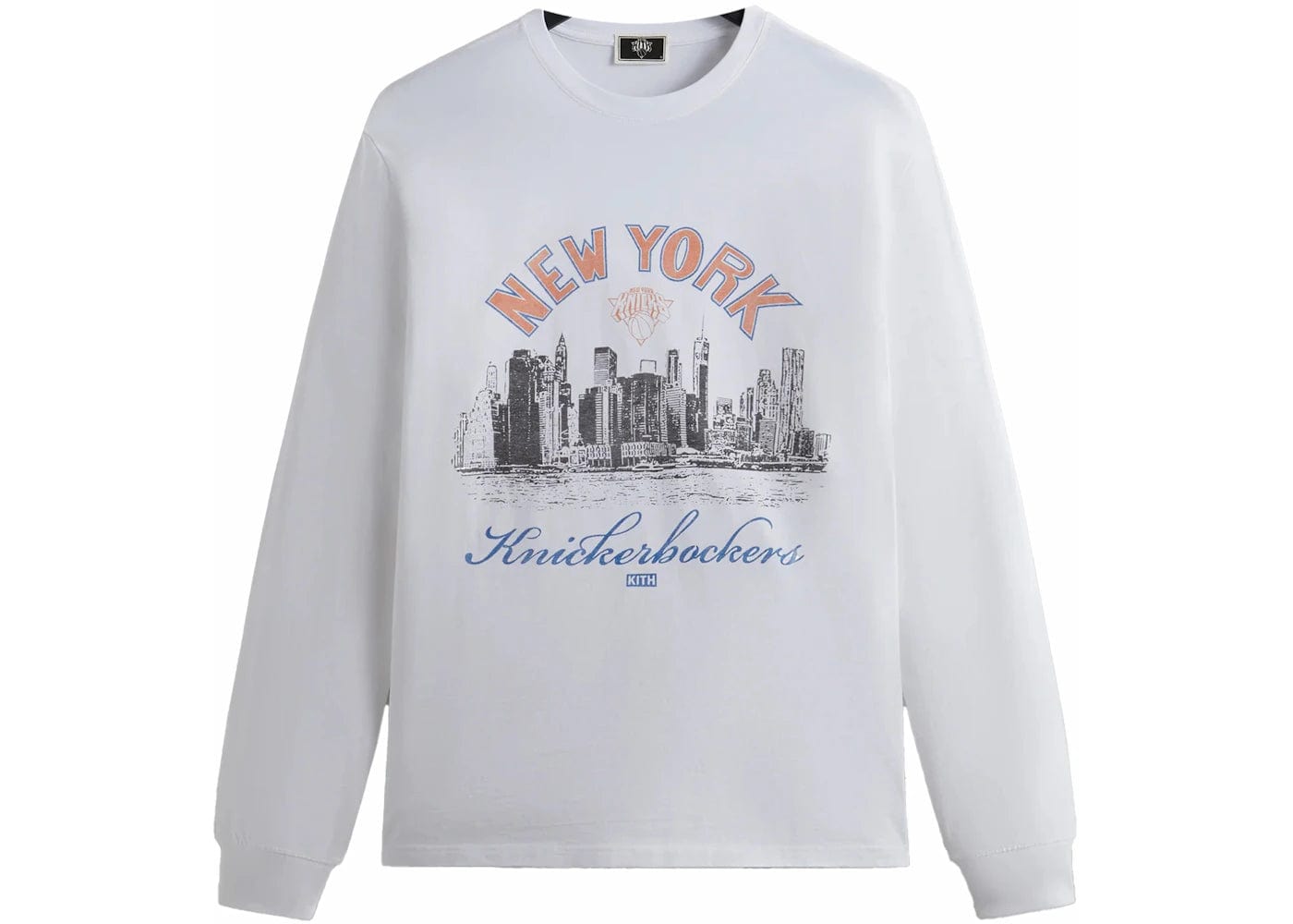 Kith New York Knicks Skyline L/S Vintage Tee White Kith New York Knicks Skyline L/S Vintage Tee White