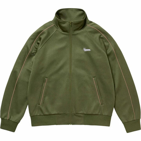 Olive track jacket best sale