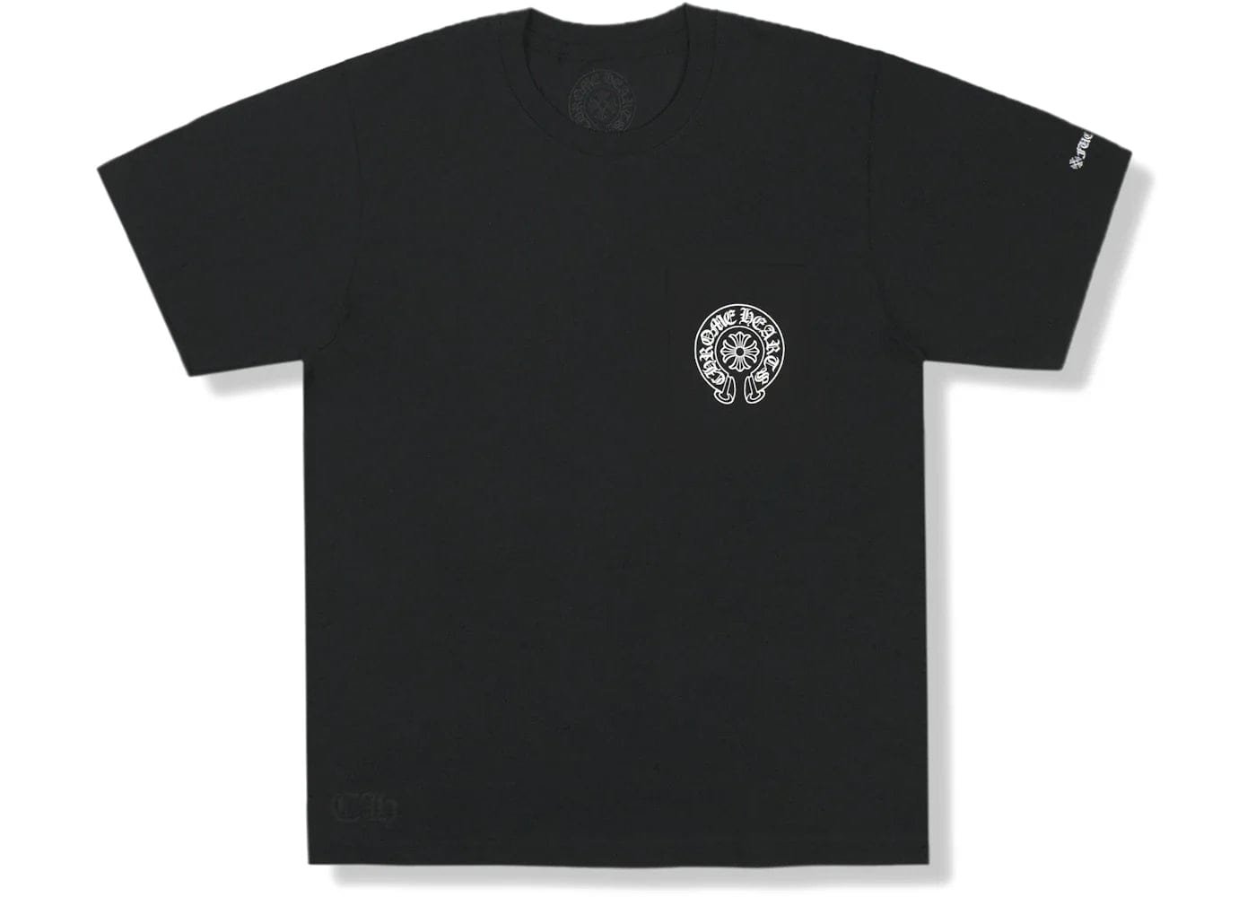Chrome Hearts Horse Shoe Logo Pocket T-Shirt Black Chrome Hearts Horse Shoe Logo Pocket T-Shirt Black