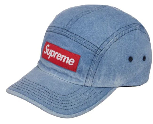 Supreme Washed Chino Twill Camp Cap(FW21) - Denim – YankeeKicks Online