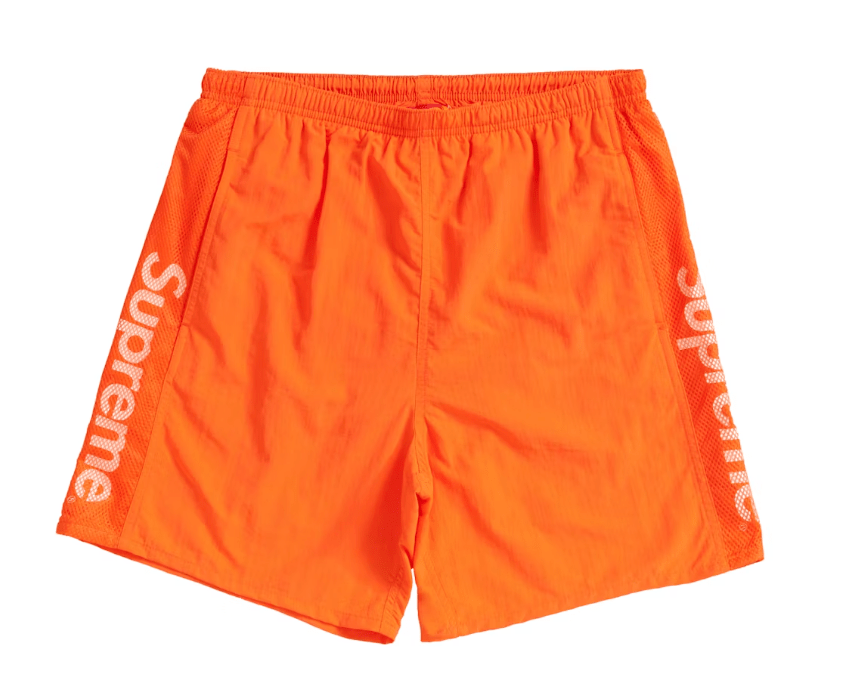 Supreme Mesh Panel Water Short Orange – YankeeKicks Online