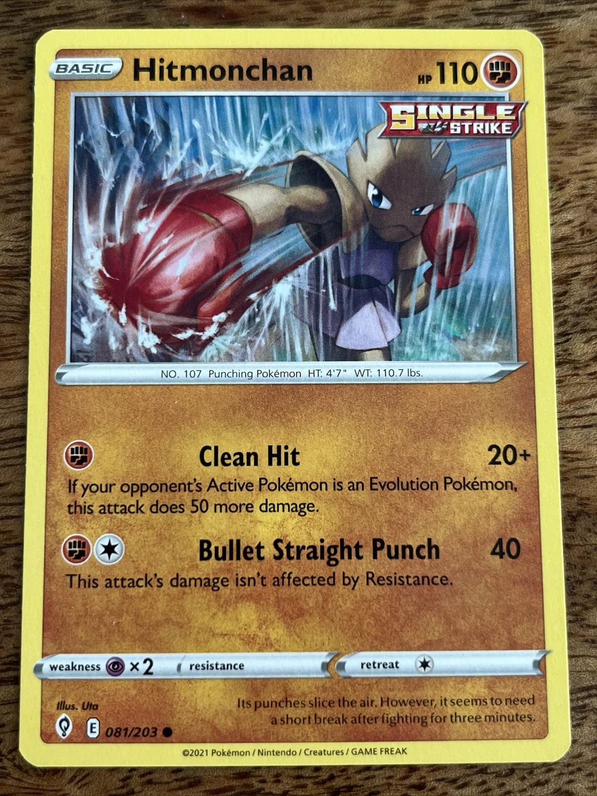 Hitmonchan Pokemon Card 081/203 YankeeKicks Online Hitmonchan Pokemon Card 081/203 YankeeKicks Online