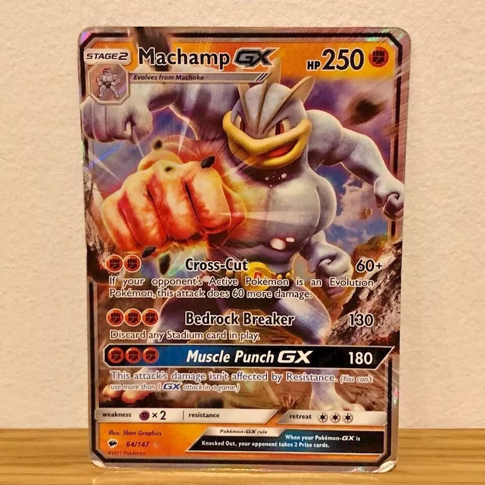 Machamp GX 64/147 Burning Shadows Ultra Rare Holo Pokemon Card Light P YankeeKicks Online Machamp GX 64/147 Burning Shadows Ultra Rare Holo Pokemon Card Light P YankeeKicks Online