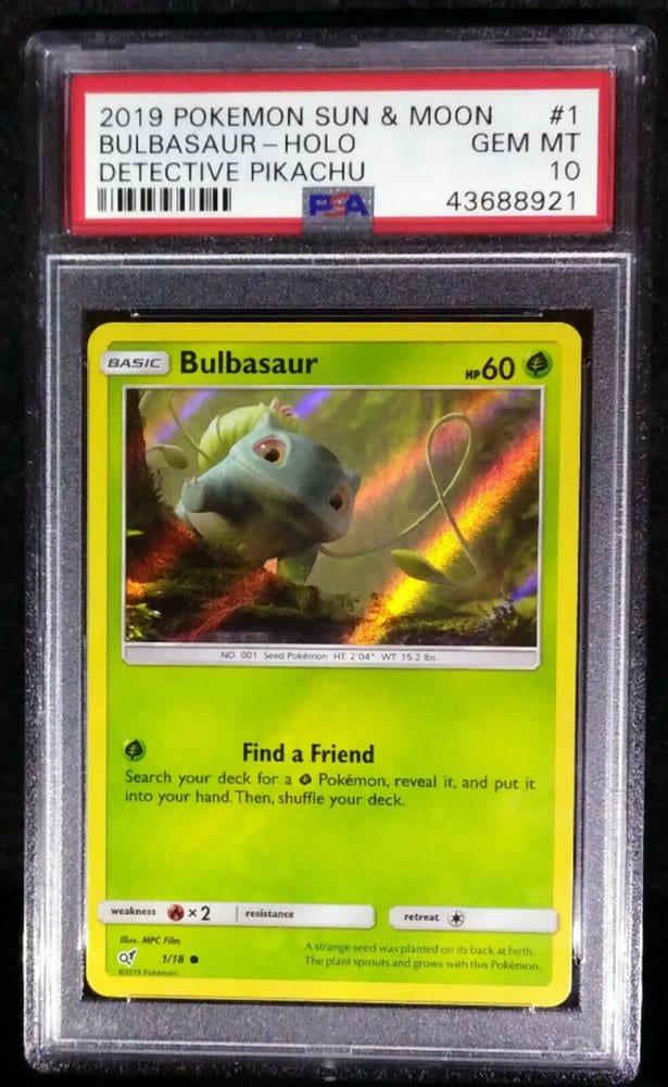 bulbasaur pokemon card detective pikachu 2019 POKEMON SUN & MOON BULBASAUR- HOLO DETECTIVE PIKACHU