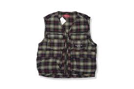 Supreme Tartan Flannel Cargo Vest Black – YankeeKicks Online