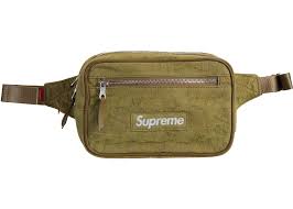 Fat Tip Jacquard Denim Waist Bag オリーブ Supreme Fat Tip Jacquard Denim Waist Bag Olive – YankeeKicks Online