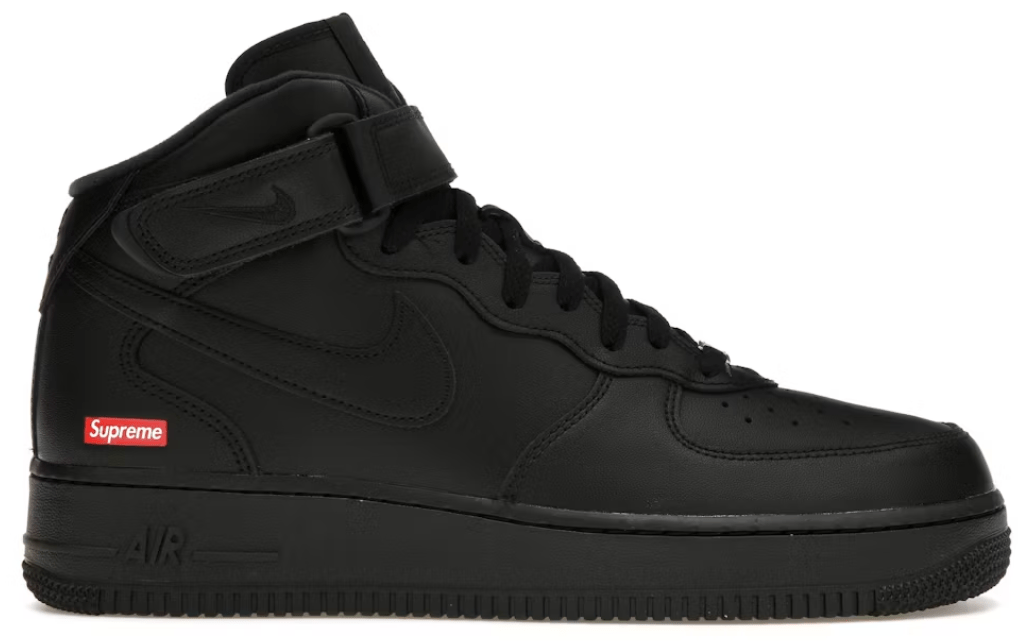 Nike Air Force 1 Mid Supreme Black – YankeeKicks Online Nike Air Force 1 Mid Supreme Black – YankeeKicks Online