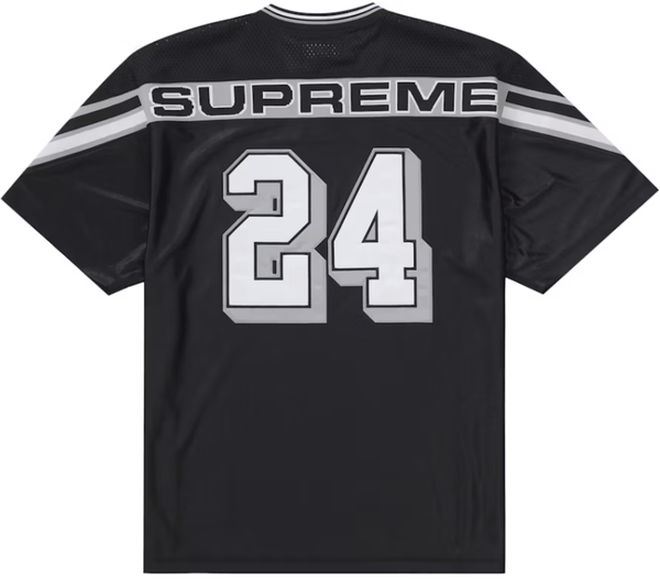 Supreme Jacquard Rib Football Jersey Black – YankeeKicks Online Supreme Jacquard Rib Football Jersey Black – YankeeKicks Online