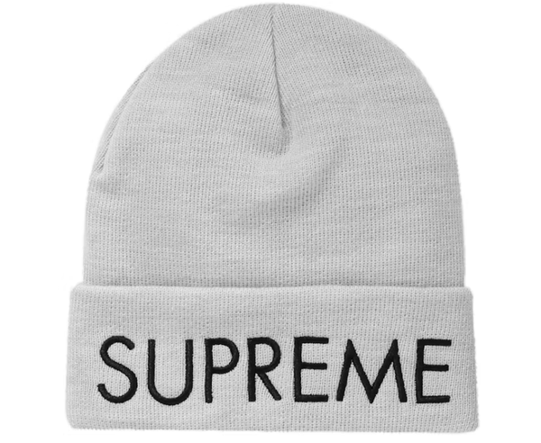 Supreme Capital Beanie Ash Grey – YankeeKicks Online