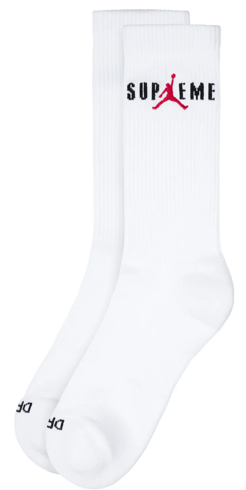 Supreme Jordan Crew Socks (2 Pack) White – YankeeKicks Online Supreme Jordan Crew Socks (2 Pack) White – YankeeKicks Online