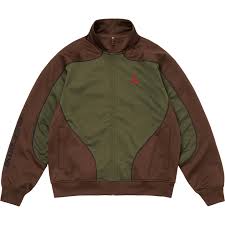 Supreme Jordan Tricot Track Jacket Olive