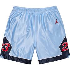 Supreme Jordan Warm Up Short Light Blue